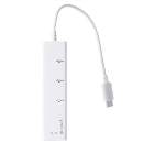 Prolink USB 2.0 C to USB 2.0 3 Ports + Ethernet LAN 0.2 m White (MP420)