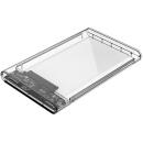 Orico 1 Bay 2.5" Hard Drive Enclosure USB 3.0 Transparent (2139U3)