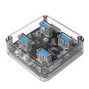 Orico High Speed 4 Ports USB 3.0 Transparent Desktop Hub (MH4U-U3)