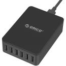 Orico 6 Ports USB Charger 6 x 5V 2.4A Black (DHE-6U)