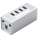 Orico USB 3.0 High-speed HUB 4 Ports with BC1.2 Charger Silver (A3H4-V2)