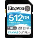 Kingston 512GB Canvas Go! Plus UHS-I SD Memory Card (SDG3/512GB)