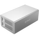 Orico 2 Bay External Hard Drive Enclosure Silver (3529U3)