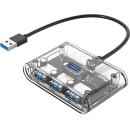 Orico 4 Port USB 3.0 Hub Clear (LV1U3-4A)