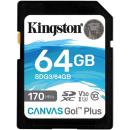 Kingston 64GB Canvas Go! Plus UHS-I SD Memory Card (SDG3/64GB)