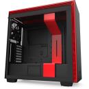 NZXT H710 Mid-Tower Case Fits EATX with Tempered Glass Black/Red (CA-H710B-BR)