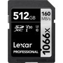 Lexar 512GB Professional 1066x SDXC UHS-I Card Silver Series (LSD1066512G-BNNNG)