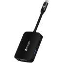 Mazer USB-C Multiport 4-in-1 Adapter Black (M-UC2MULTI4040-BK)