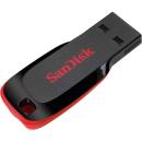 SanDisk 128GB Cruzer Blade USB Flash Drive Black/Red (SDCZ50-128G-B35)