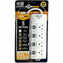 Joyous Power Strip 4 Outlets + 4 Switches 5 m White (JY445)