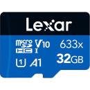 Lexar 32GB High-Performance 633x microSDHC Memory Card No Adapter (LMS0633032G)