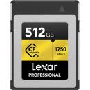 Lexar 512GB Professional CFexpress Type B GOLD Memory Card (LCFX10-512CRB)