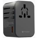 Mazer Infinite.WORLD Travel GaN 65W PD Travel Charger Black