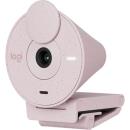 Logitech BRIO 300 1080p Webcam with auto light correction/noise reducing mic Rose (960-001449)