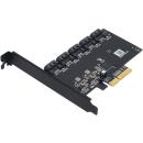 Orico PCI-e to 5 Port SATA 3.0 Expansion Card Black (PES5)