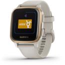 GARMIN Venu Sq Fitness and Sport Smartwatch with Rabbit Card Light Sand/Light Gold