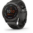 GARMIN Fenix 6X Pro Solar Multisport Solar Smartwatch Titanium with Vented Titanium Bracelet