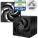 ARCTIC P12 PWM PST Pressure-optimised 120mm Case Fans Black (5-Pack)(ACFAN00137A)