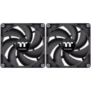 Thermaltake CT120 120mm Case Fans Black (2-Pack)(CL-F147-PL12BL-A)