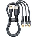 S-GEAR 3-in-1 USB-A to Lightning+USB-C+Micro USB Cable 1.5m Black (CAB-CA003-3IN1-1.5M-BK#)