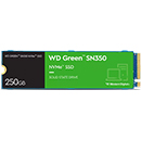 Western Digital 250GB WD Green SN350 PCIe Gen3 x4 NVNe M.2 2280 SSD (WDS250G2G0C)