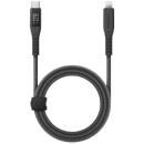 Energea Flow USB-C to Lightning Display 60W Cable with Maglick Cable tie 1.5m Black