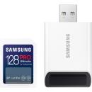 Samsung 128GB PRO Ultimate UHS-I SD Memory Card with Card Reader (MB-SY128SB/WW)