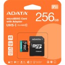 ADATA 256GB Premier Pro MicroSDXC Memory Card A2 Class 10 with SD Adapter (DX256GUI3V30SA)